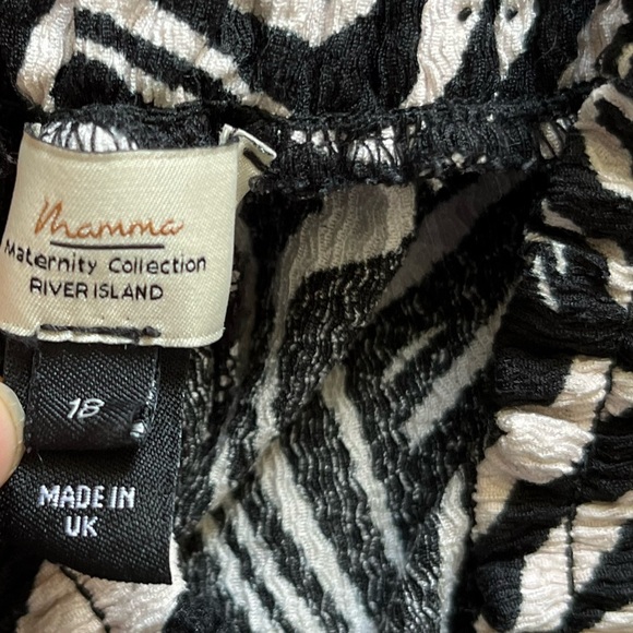 River Island Maternity Collection Zebra Print Loose Pants - Picture 6 of 7